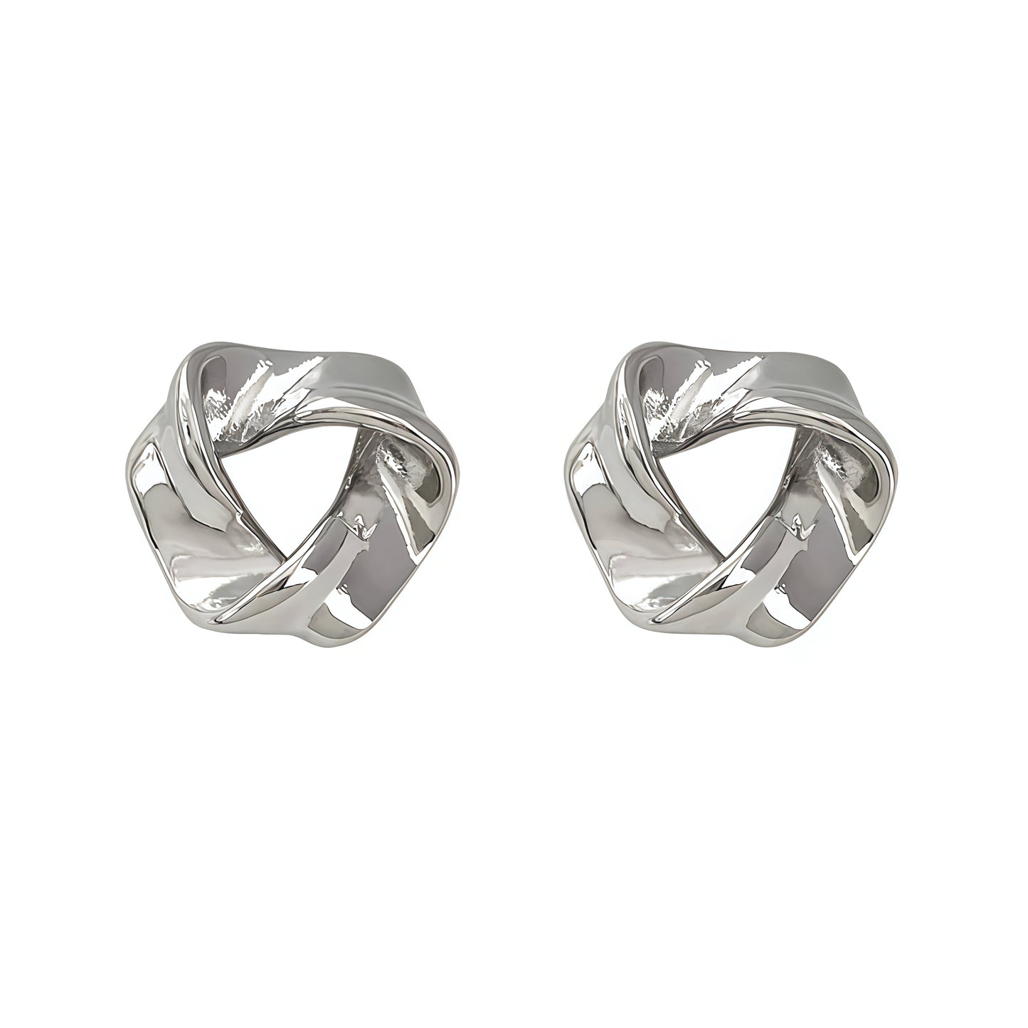 Ethereal Twist Stud Earrings