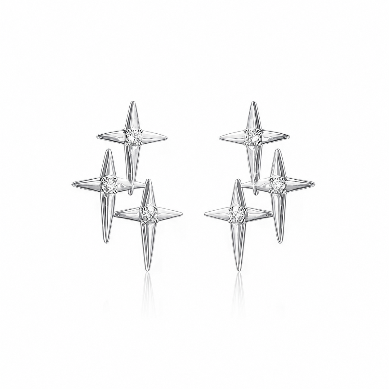 North Star Cluster Earrings