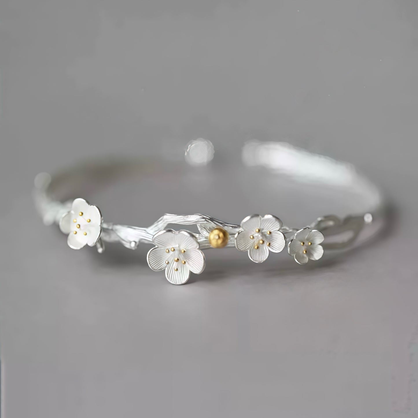 Plum Blossom Branch Bangle