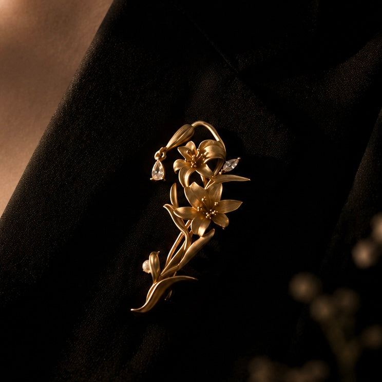 Whispering Lily Brooch
