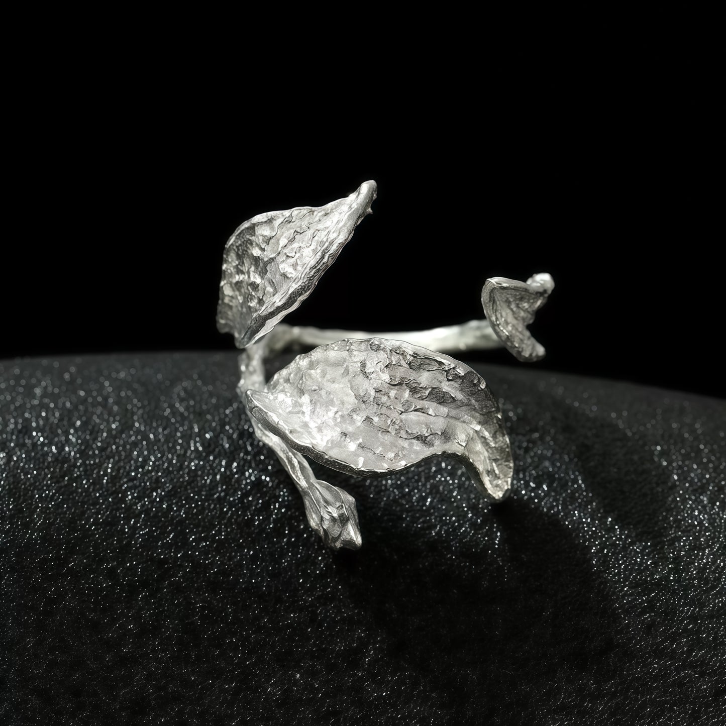 Drifted Petal Sculptural Ring