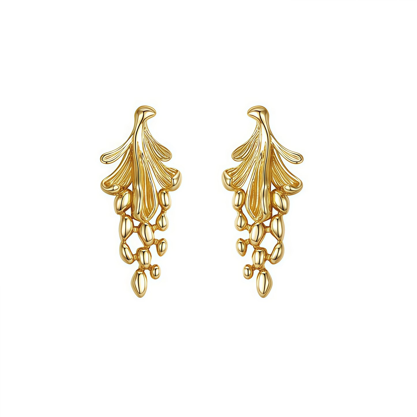 Golden Cascade Earrings