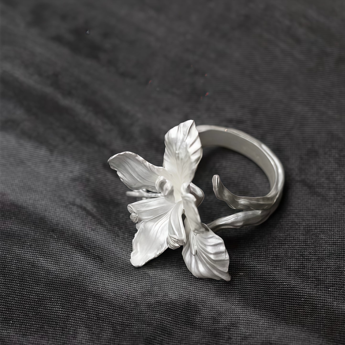Orchid Whisper Sculptural Ring