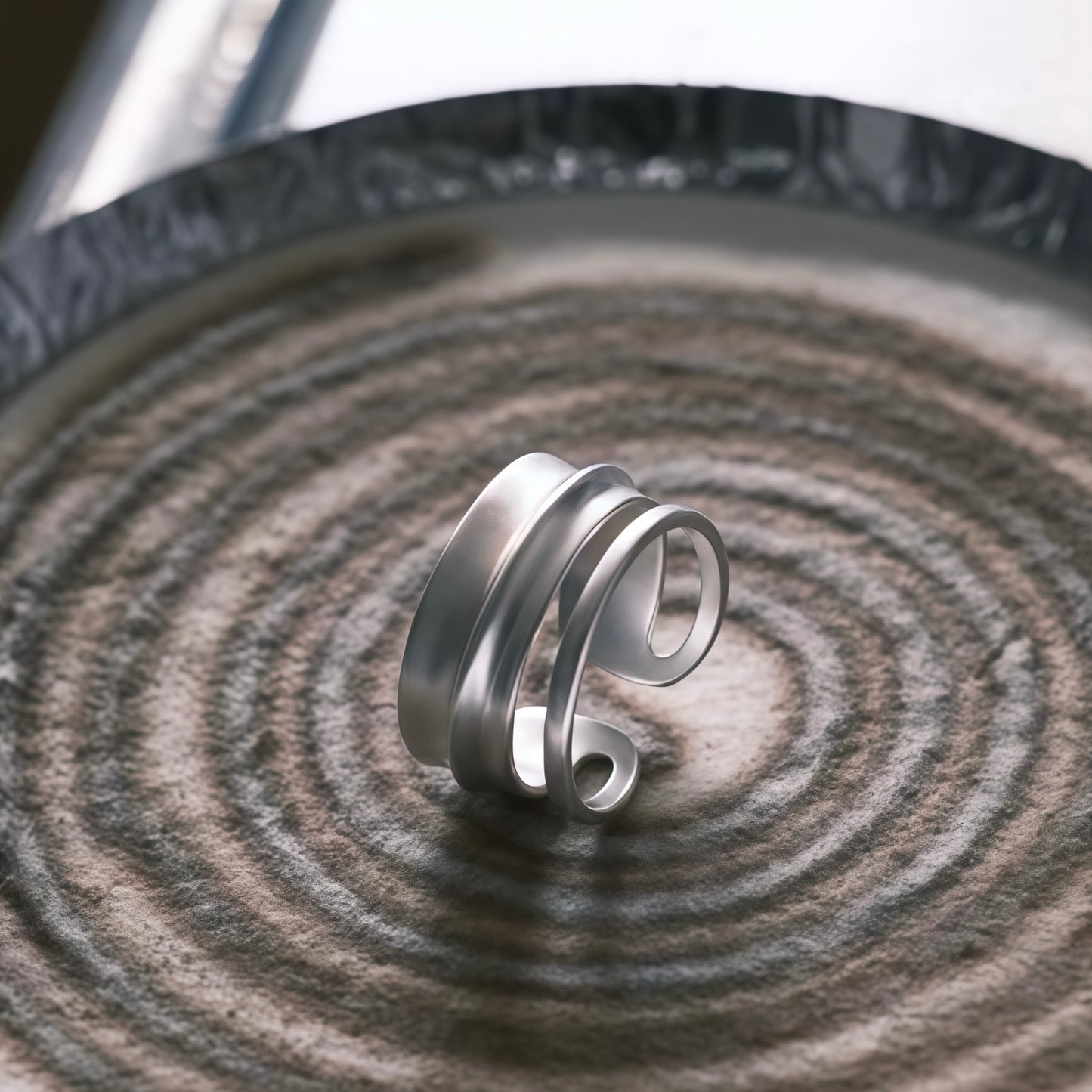 Sculpted Wave Ring
