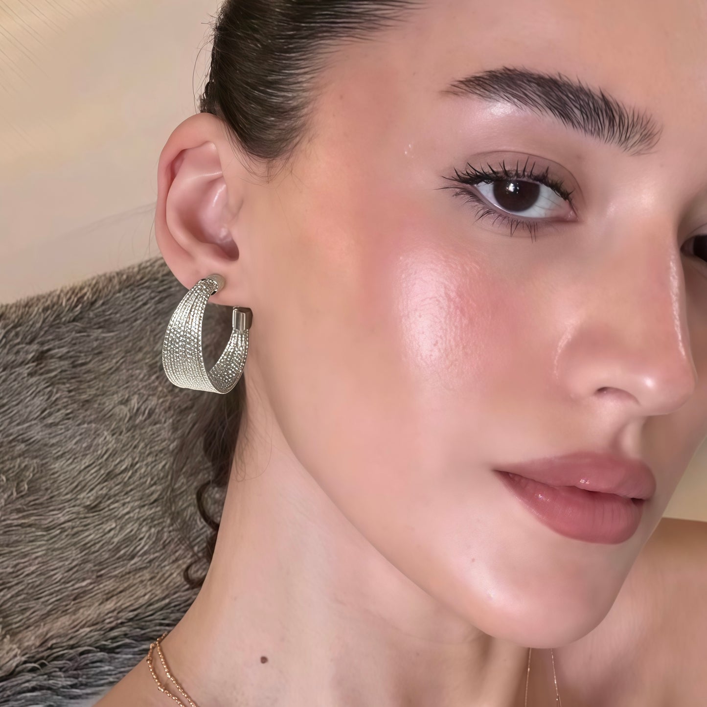 Silken Threads Hoop Earrings