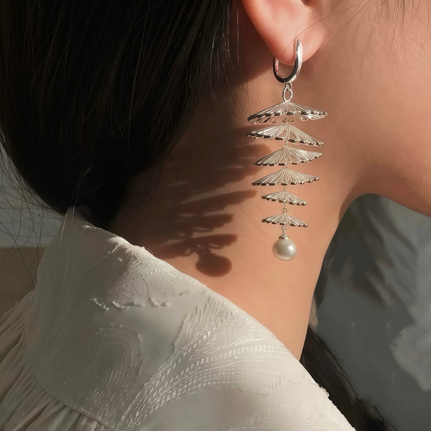 Pine Tree Dewdrop Earrings