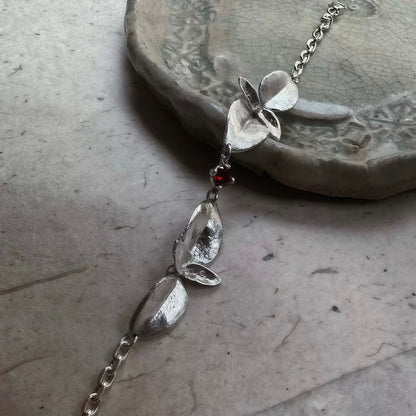 Silver Leaf Flow Bracelet
