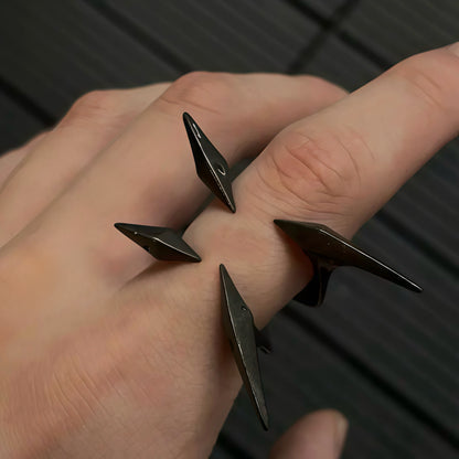 Obsidian Instinct Sculptural Ring
