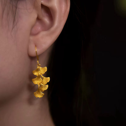 Ginkgo Cascade Earrings