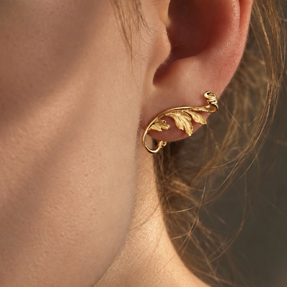 Acanthus Ear Climbers