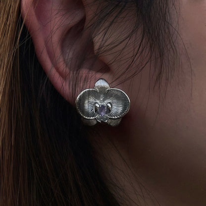 Orchid Whisper Stud Earrings