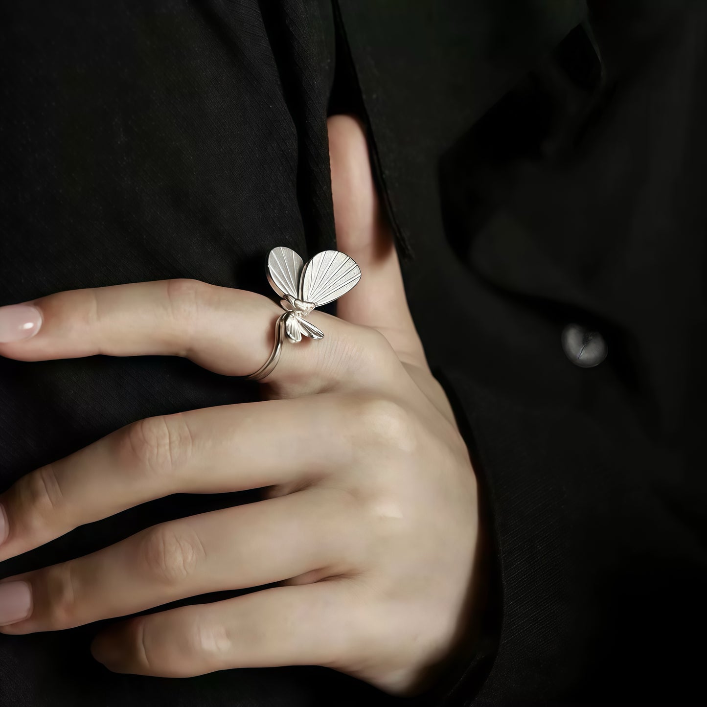 Butterfly Wing Open Ring