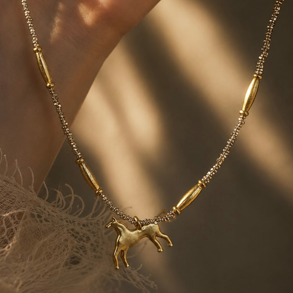 Horizon Horse Necklace