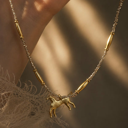 Horizon Horse Necklace