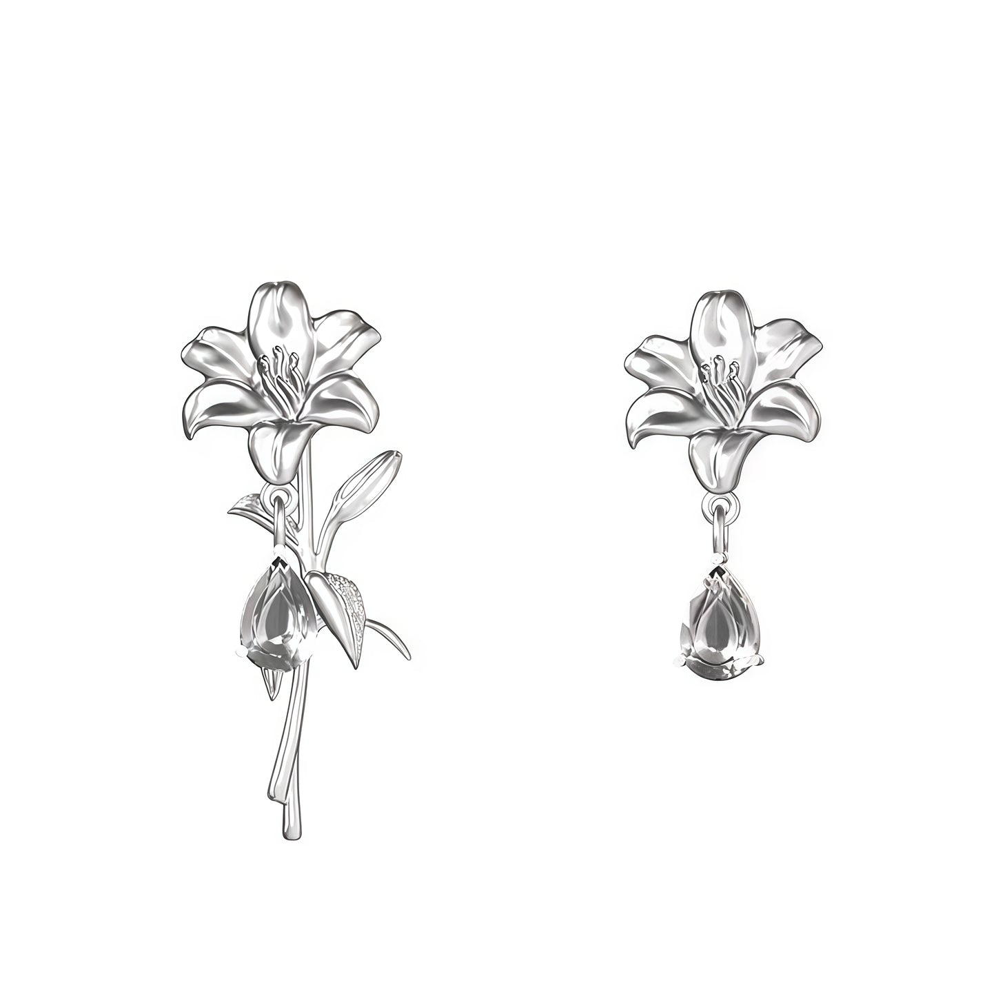 Lily Drift Earrings (2-in-1 Style)