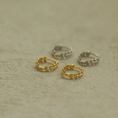Olive Whisper Hoops