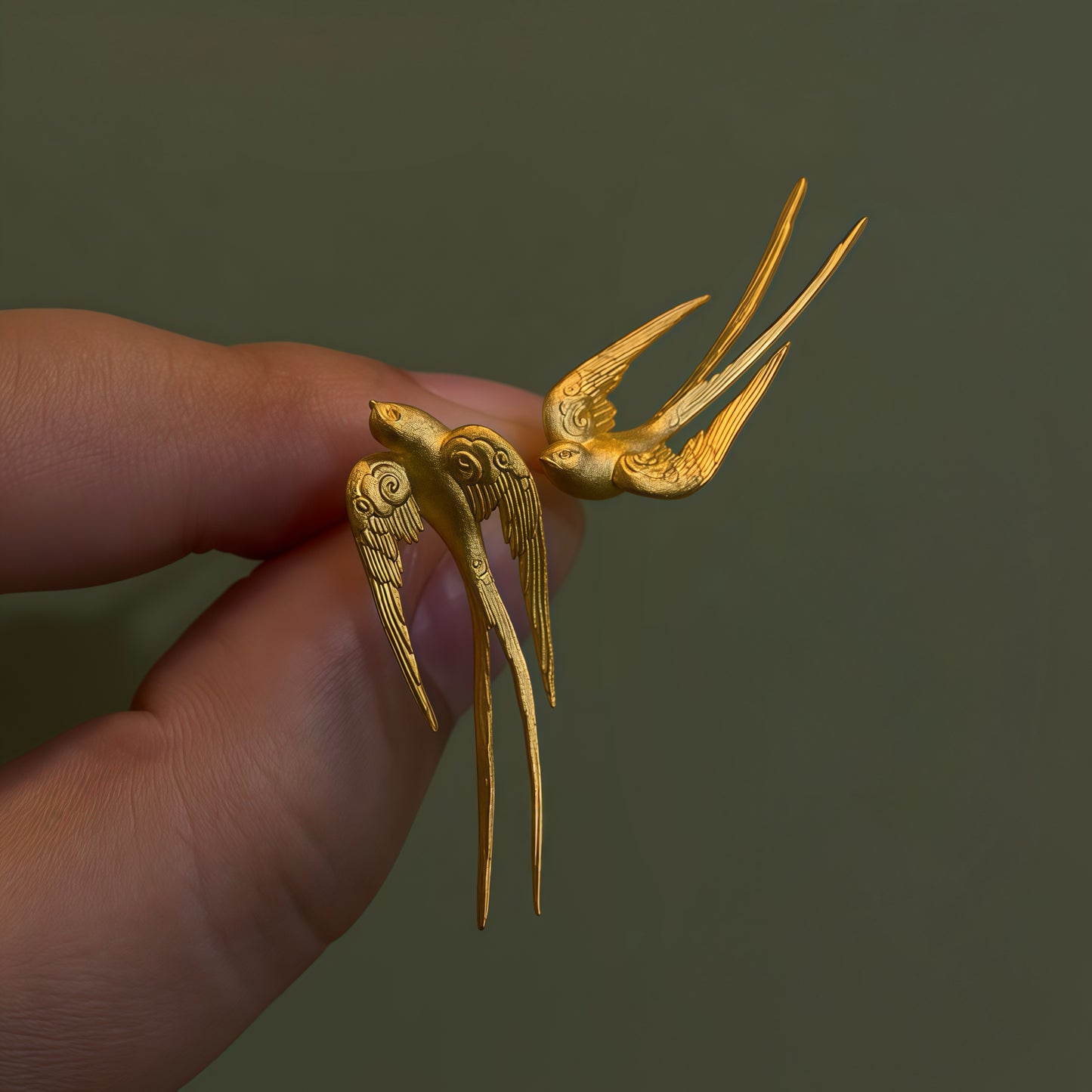 Swallow Form Earrings (30-Day Craft)