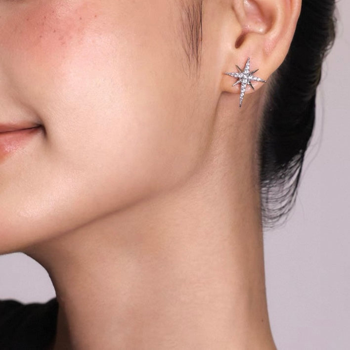 Golden Stellar Drip Earrings (2-in-1 Style)