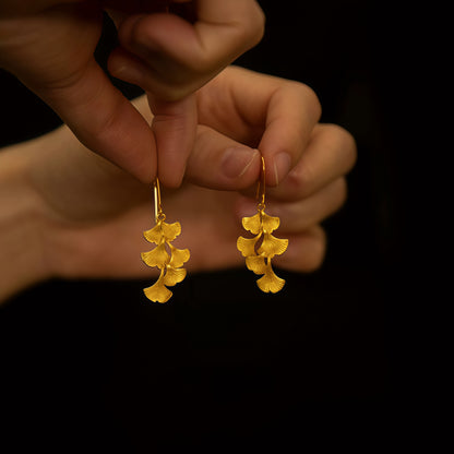 Ginkgo Cascade Earrings