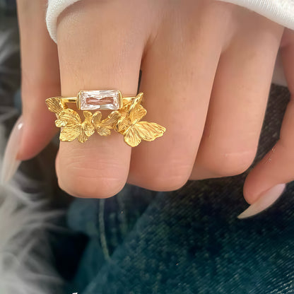 Golden Flutter Ring
