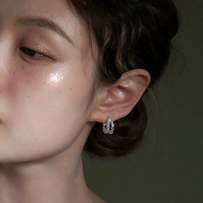 Gilded Bloom Hoops