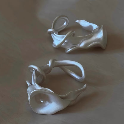 Calla Lily Ear Cuff / Ring (2-in-1 Style)