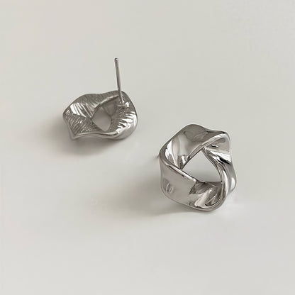Ethereal Twist Stud Earrings