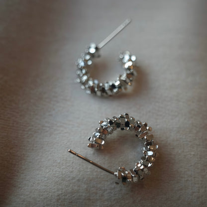 Orbit Fragment Hoop Earrings