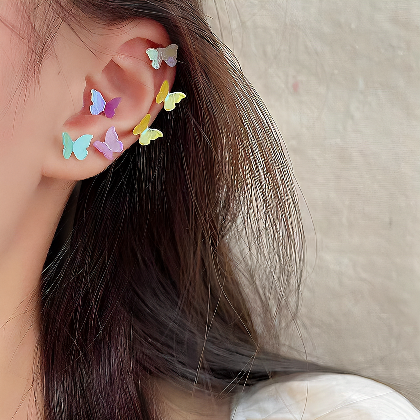 Pastel Flutter Earring Set