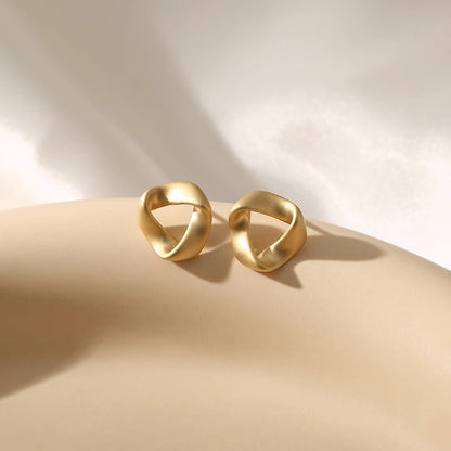 Ethereal Twist Stud Earrings