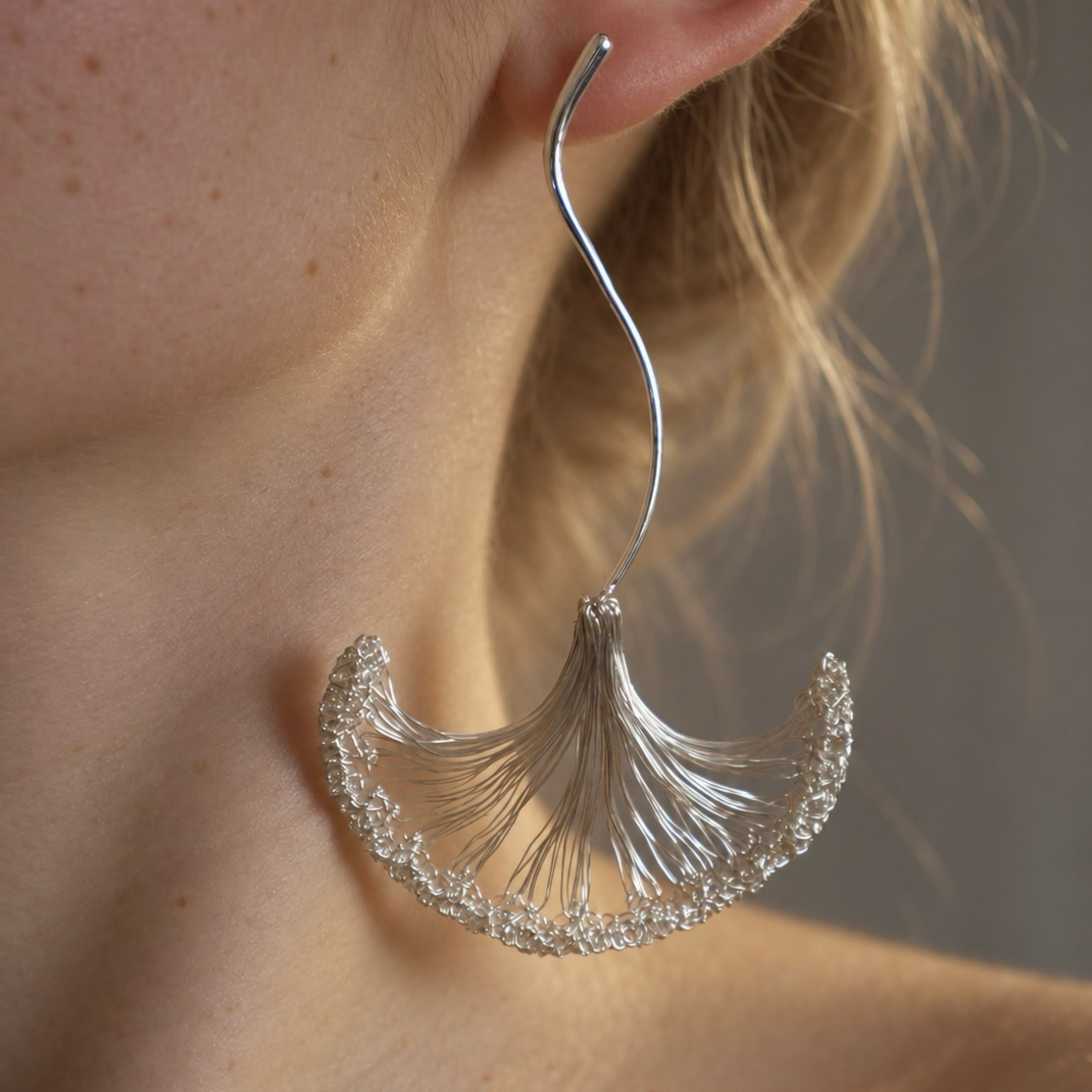 Ginkgo Veil Earrings