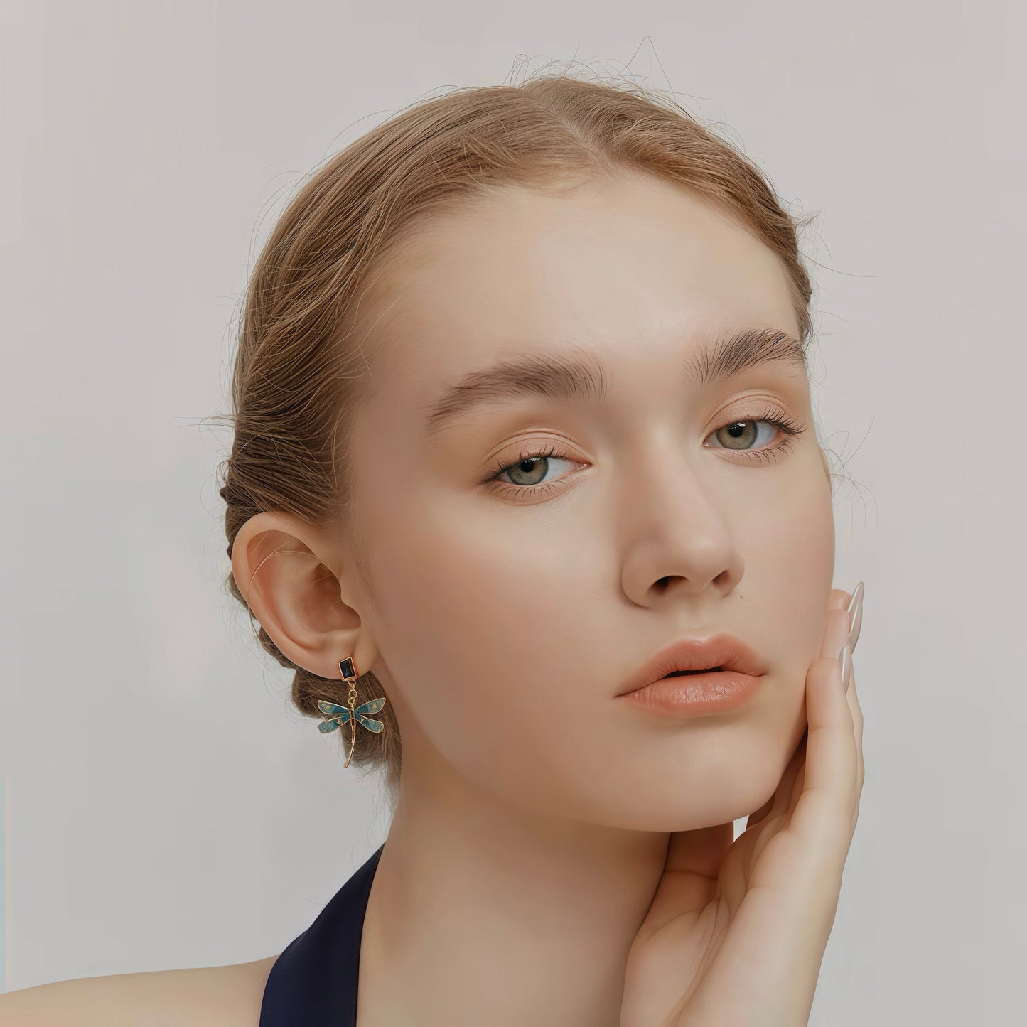 Emerald Sky Dragonfly Earrings