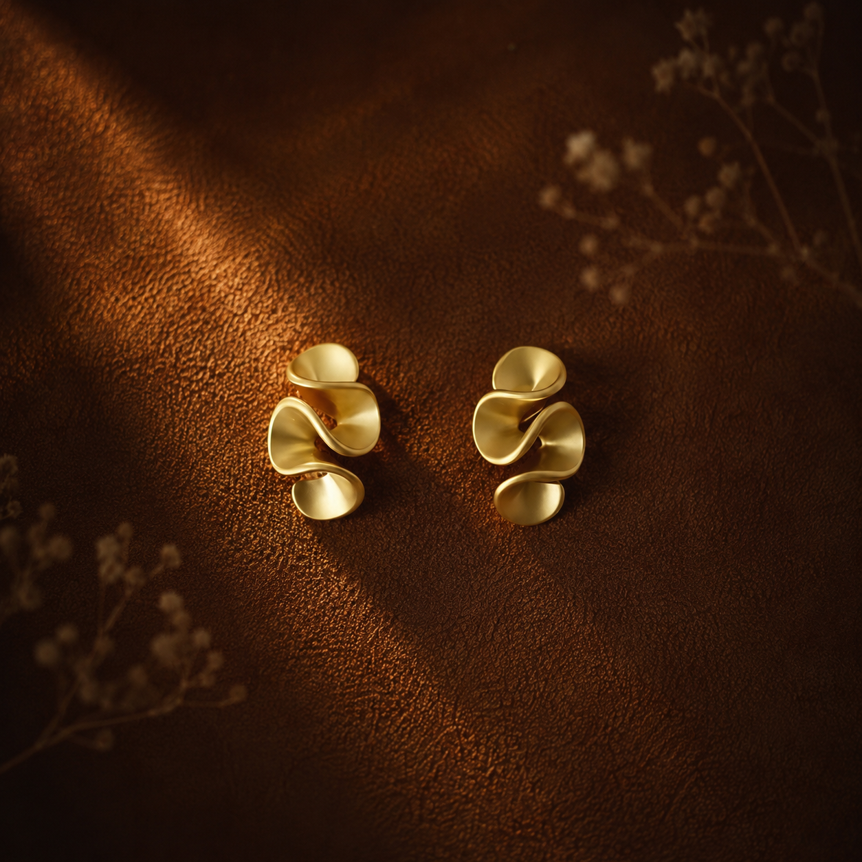 Cream Blossom Earrings