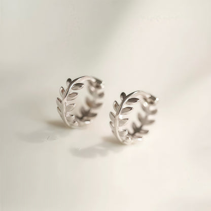 Olive Whisper Hoops