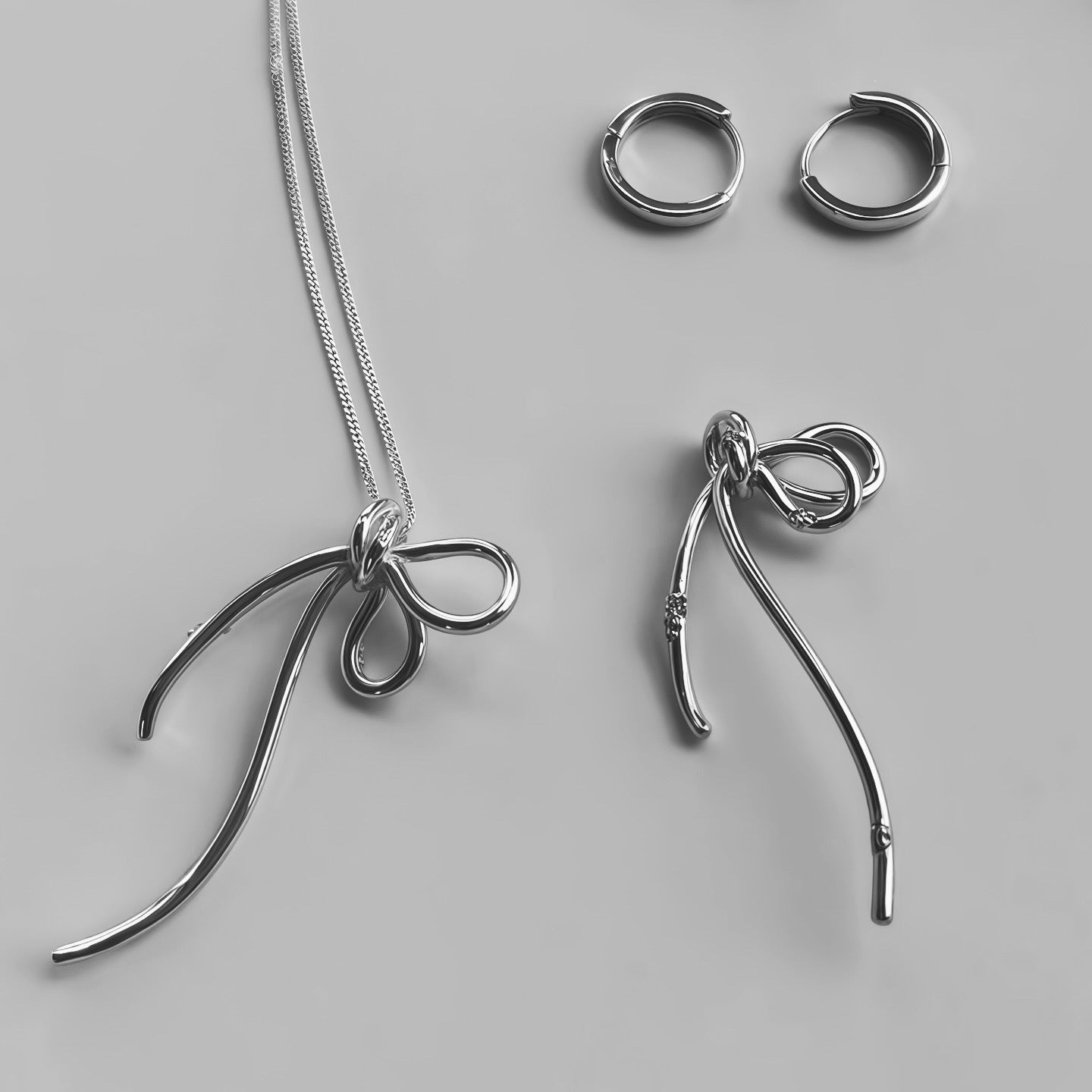 Ribbon Flow Earrings / Ear Cuffs (2-in-1 Style)