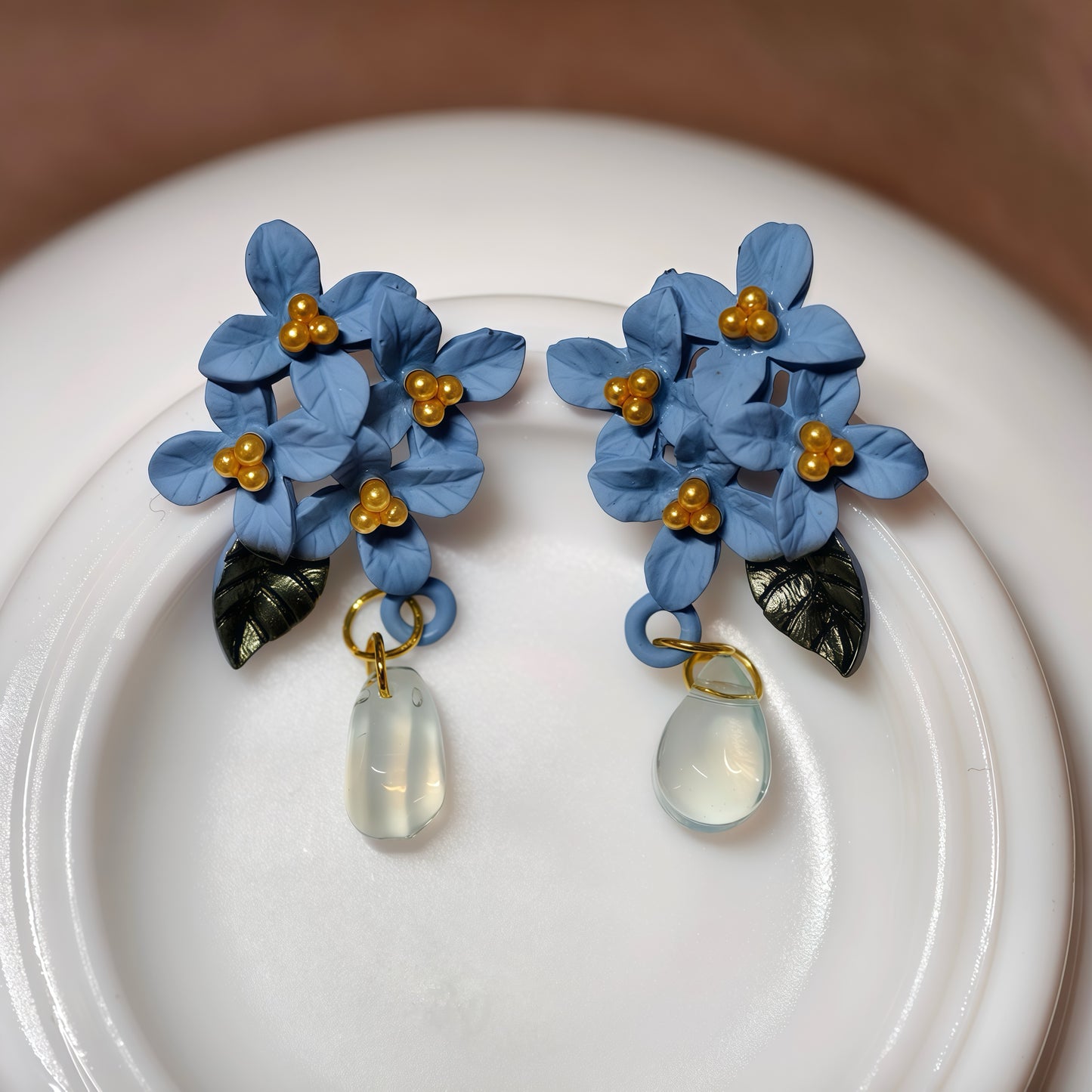 Blooming Hydrangea Earrings – Handcrafted Floral Elegance