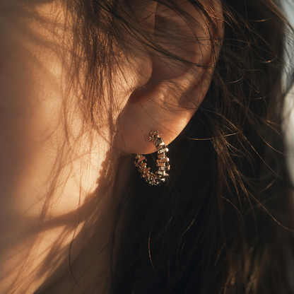 Orbit Fragment Hoop Earrings