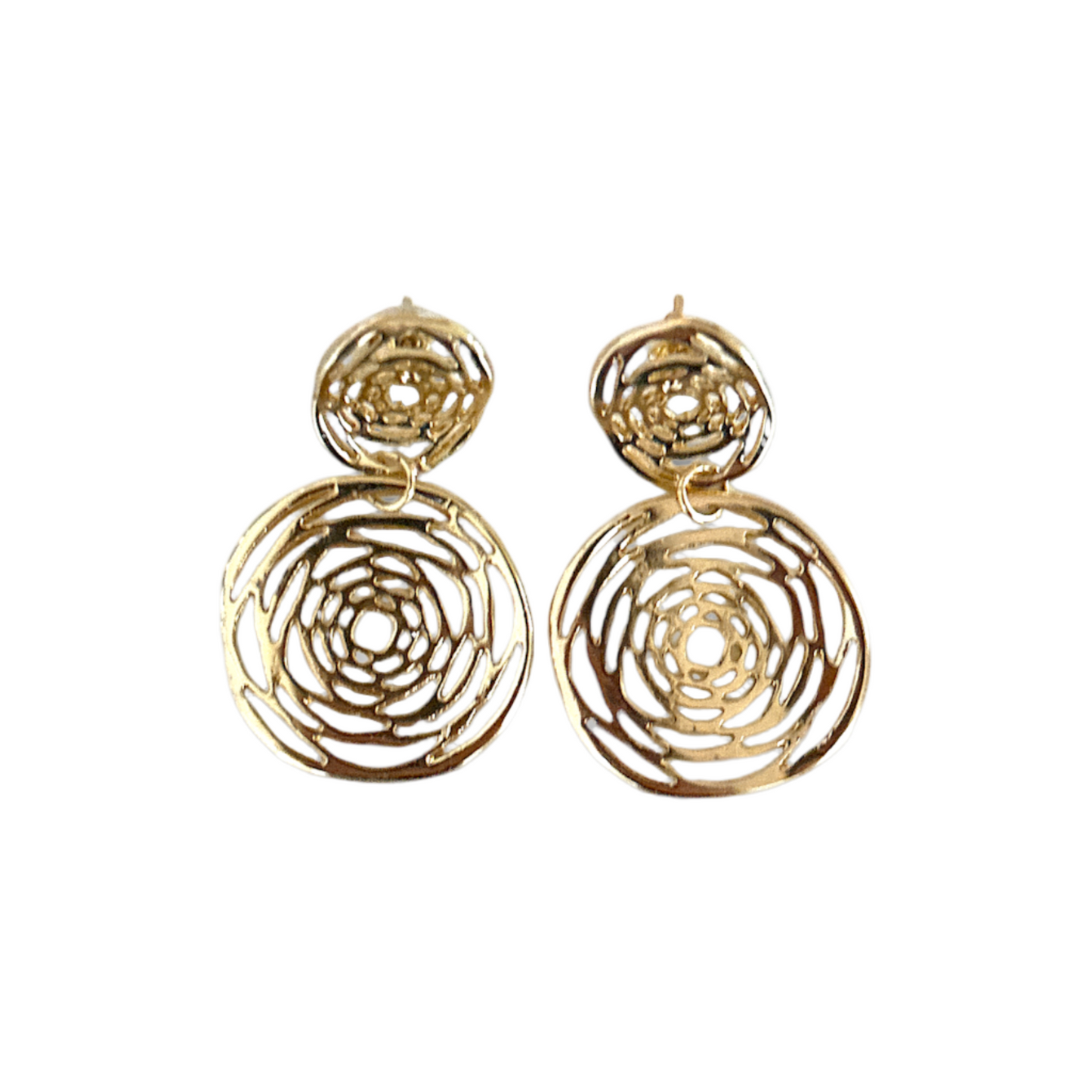 Golden Rose Echo Earrings