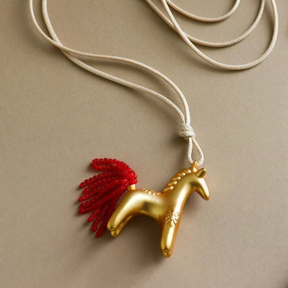Fortuna Horse Necklace