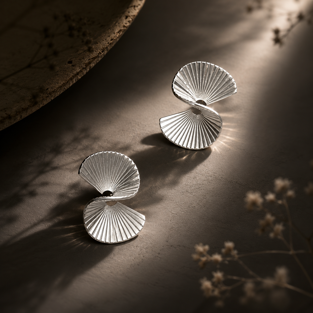 Ocean Fold Earrings