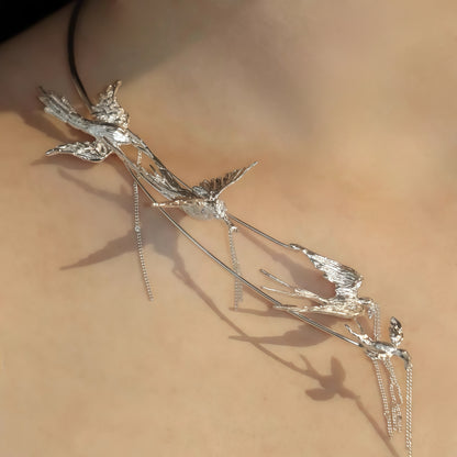 Swallow Constellation Necklace