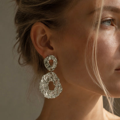 Molten Form Earrings