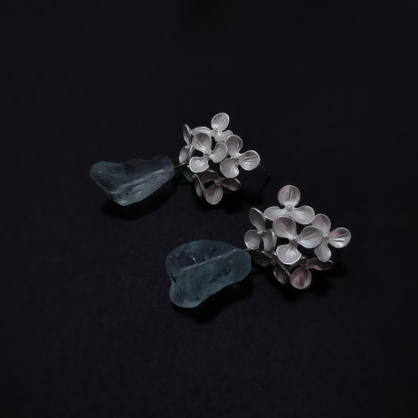 Blooming Aqua Earrings
