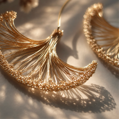 Ginkgo Veil Earrings