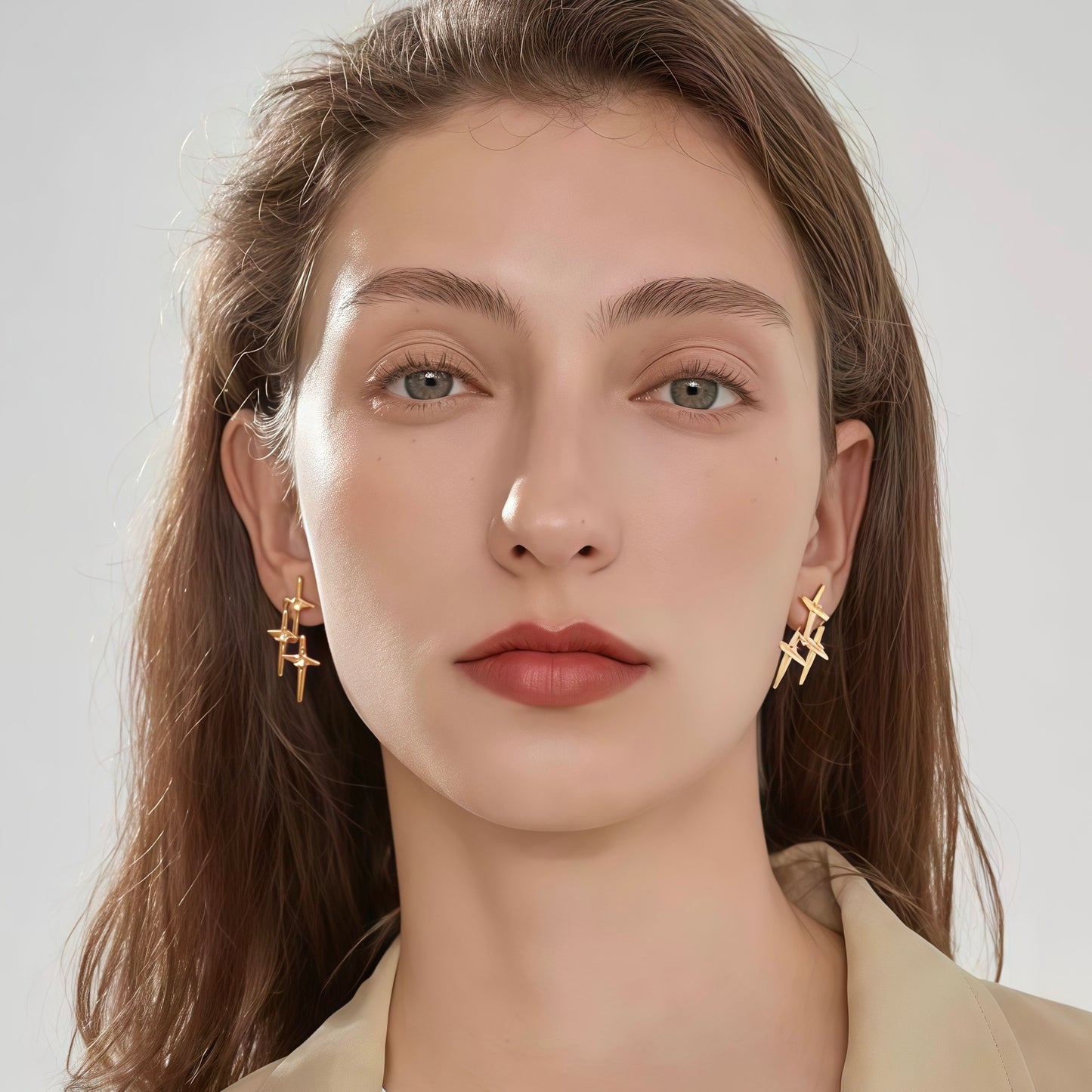 North Star Cluster Earrings