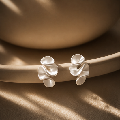 Cream Blossom Earrings