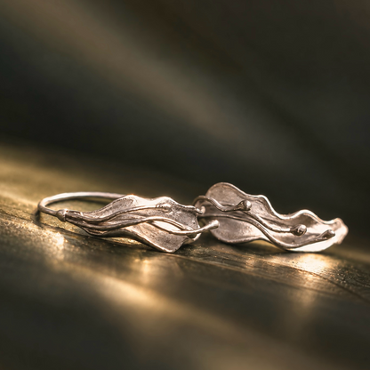 Where Petals Wander Hoop Earrings