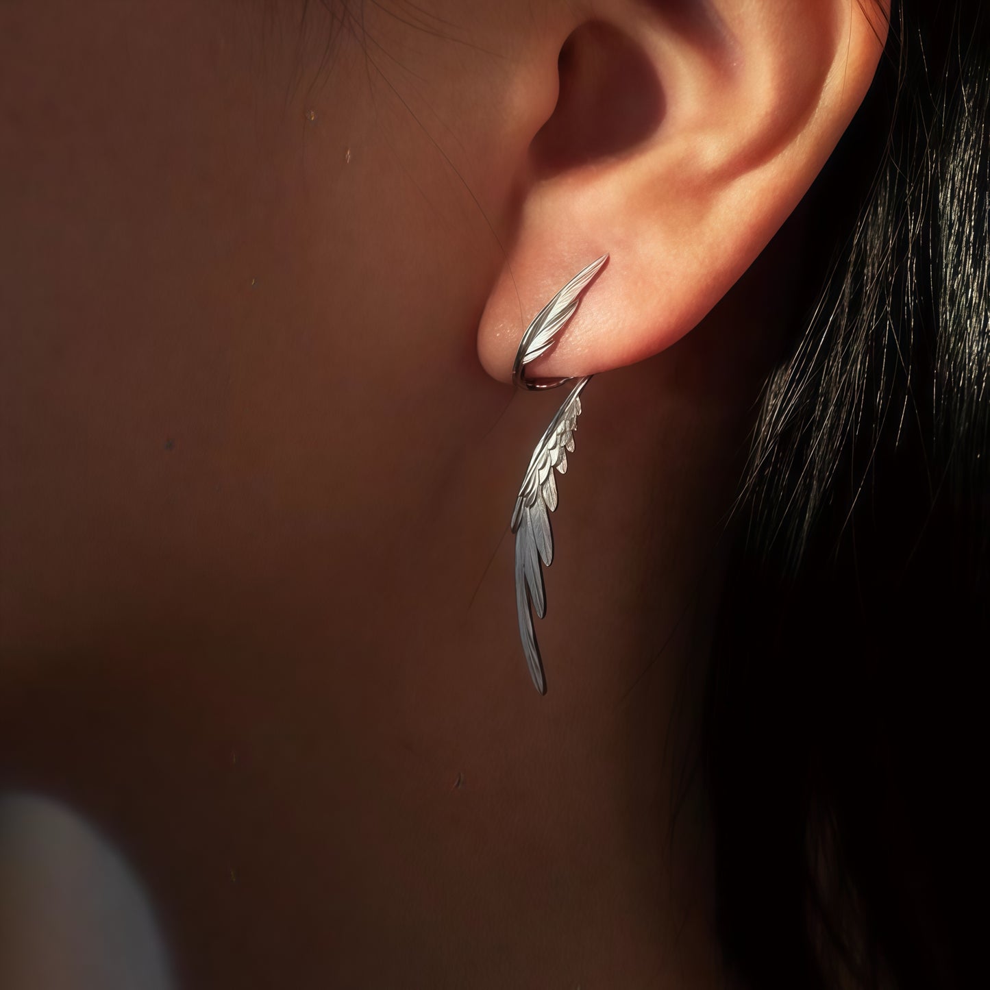 Celestial Wing Earrings – Angel Wing Ear Climbers