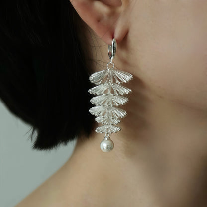 Pine Tree Dewdrop Earrings