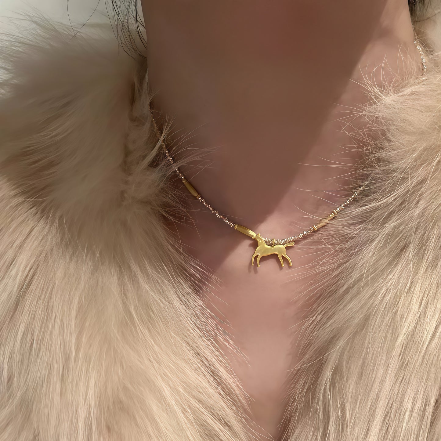 Horizon Horse Necklace